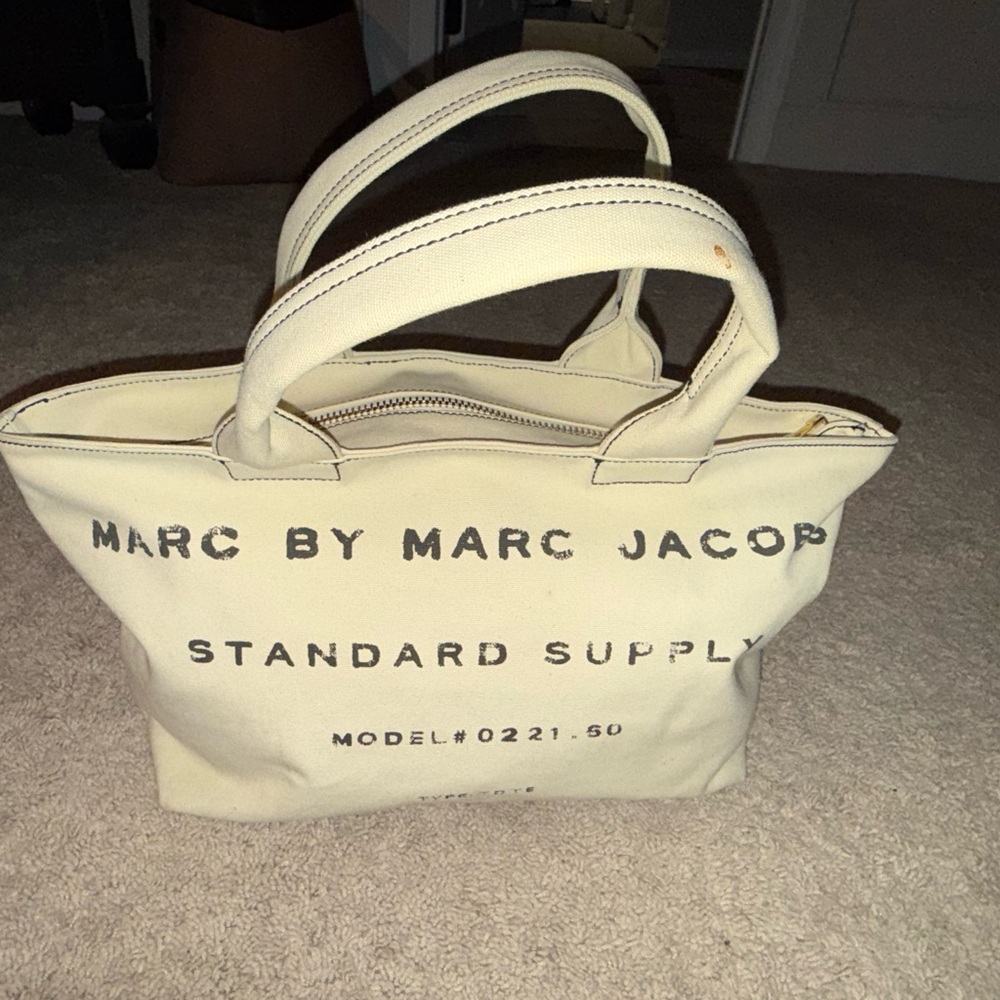 Marc by Marc Jacobs Cream Canvas Bag